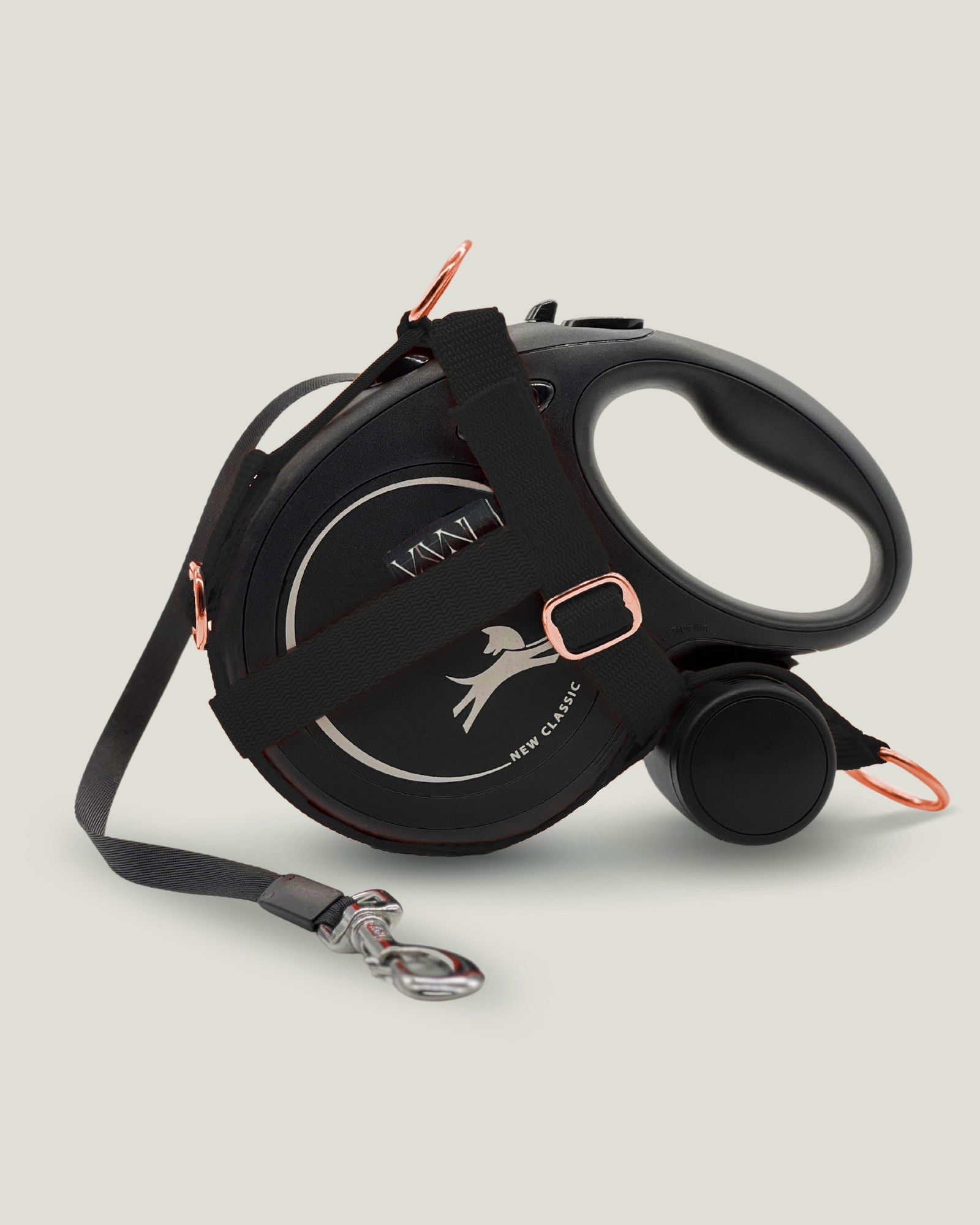 Flexi leine pawINAYA® Halfter - Flexi mit MULTIBOX - Hundeleine Schleppleine Halsband Hundegeschirr