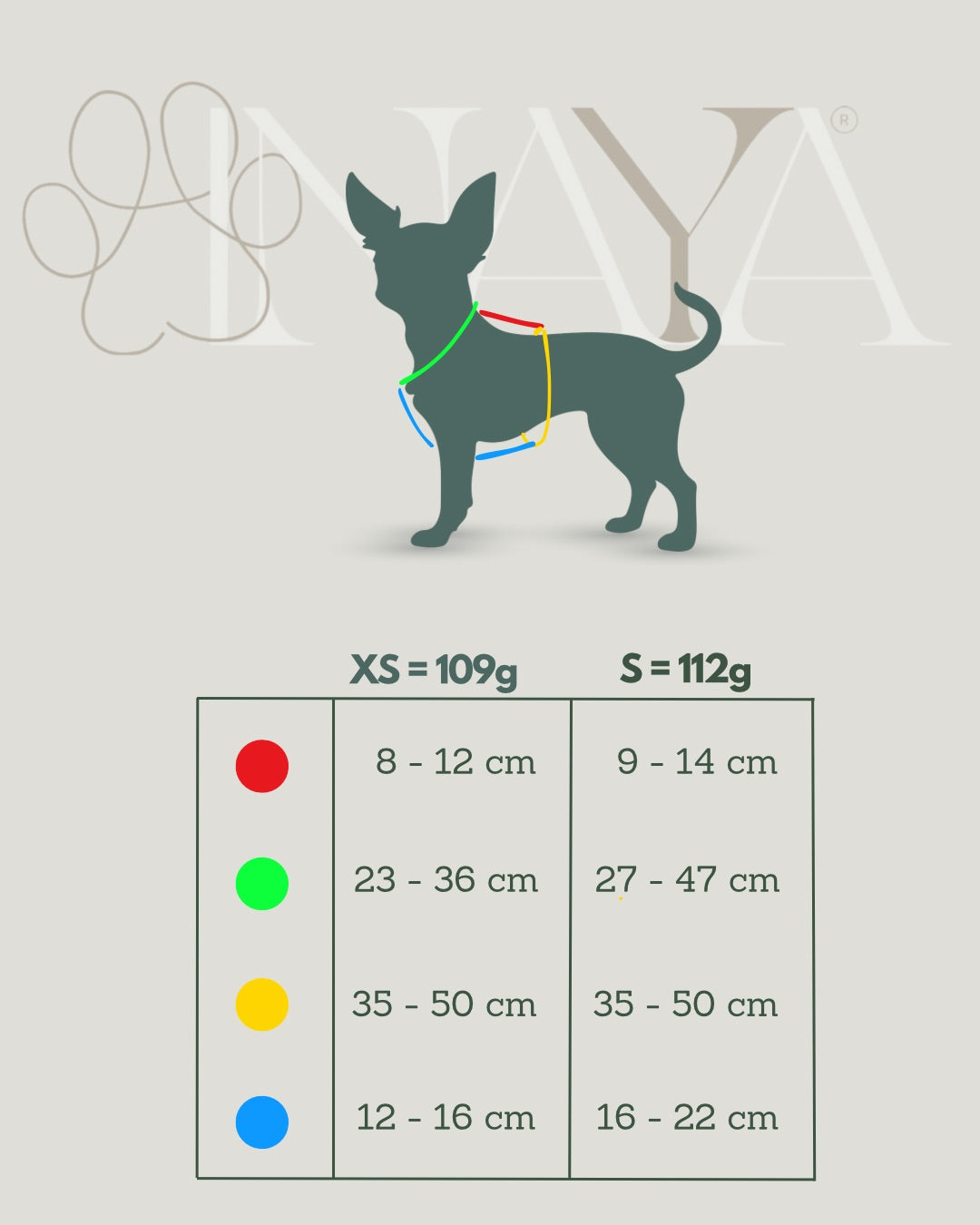 pawINAYA® 5- zones dog harness