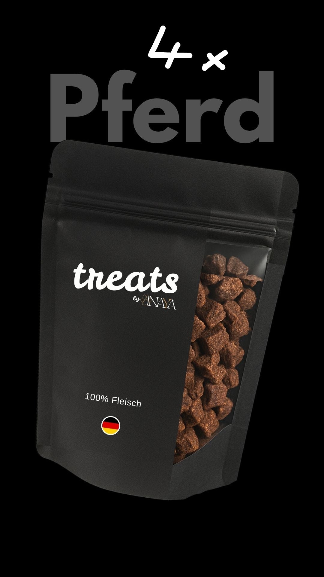 100% Pferd - Luftgetrocknet Mini Fleischwürfel