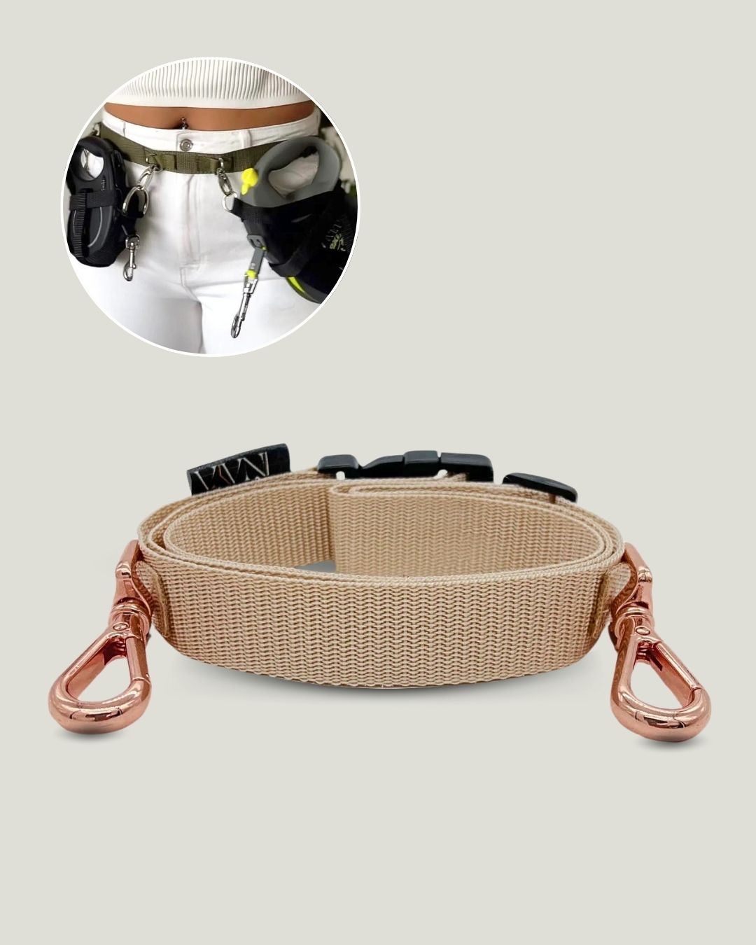 Ceinture PawINAYA® pour 2 chiens