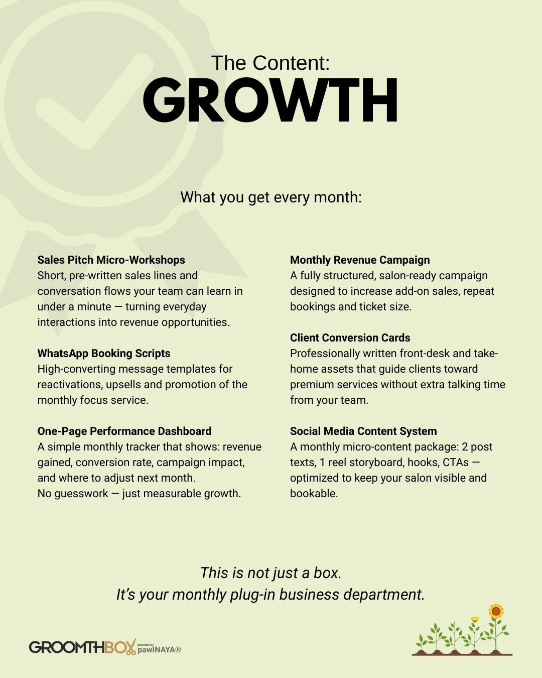 GROOMTH BOX - per salon