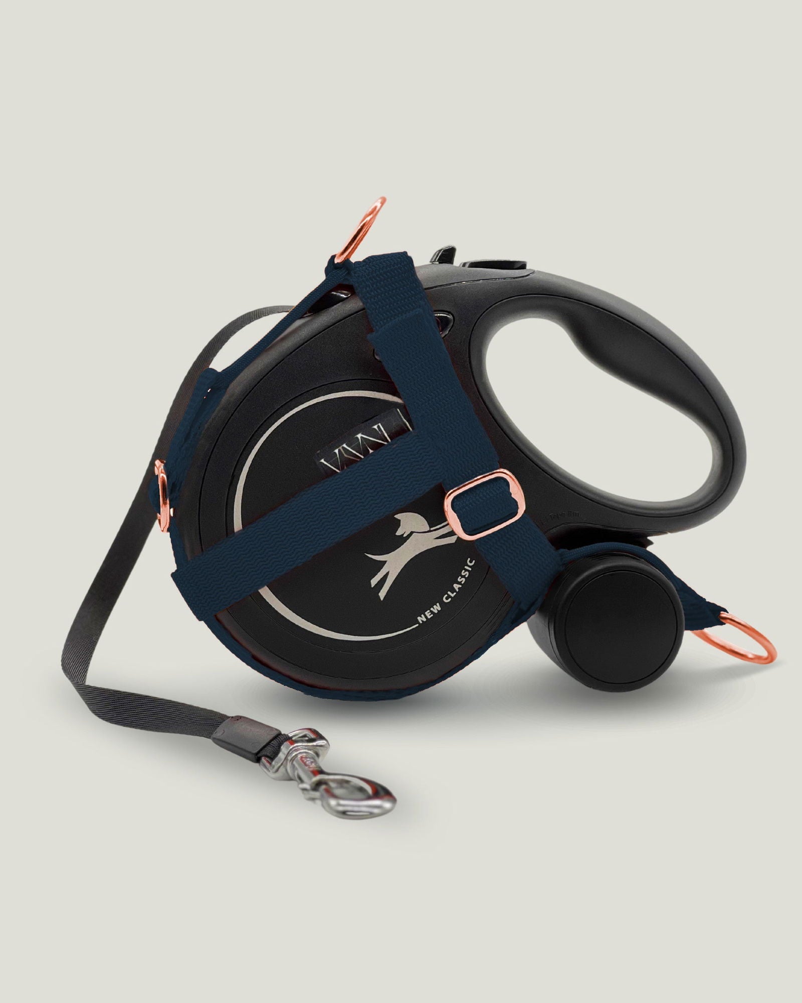 Flexi leine pawINAYA®  Halfter - Flexi mit MULTIBOX - Hundeleine Schleppleine Halsband Hundegeschirr