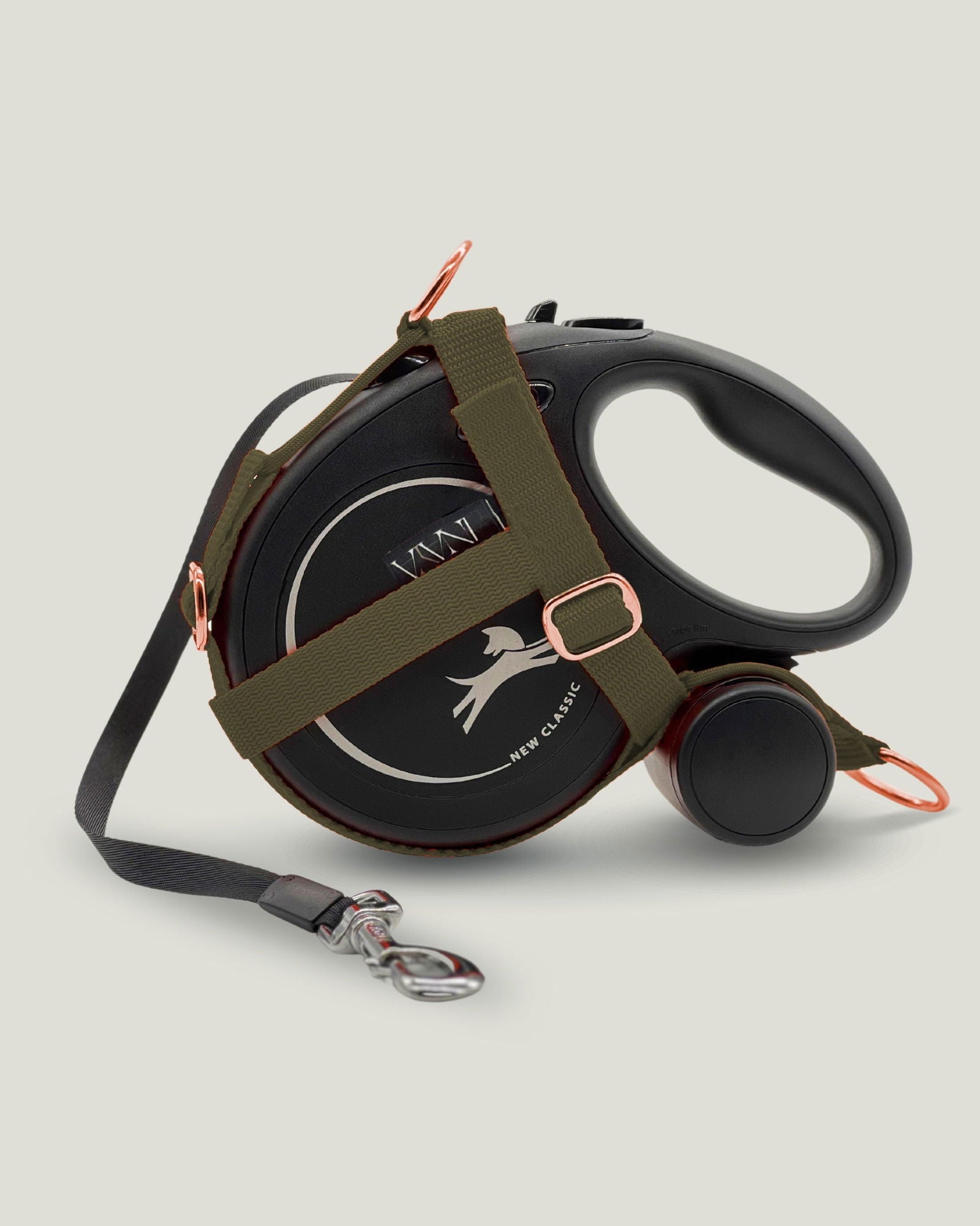 Flexi leine pawINAYA®  Halfter - Flexi mit MULTIBOX - Hundeleine Schleppleine Halsband Hundegeschirr
