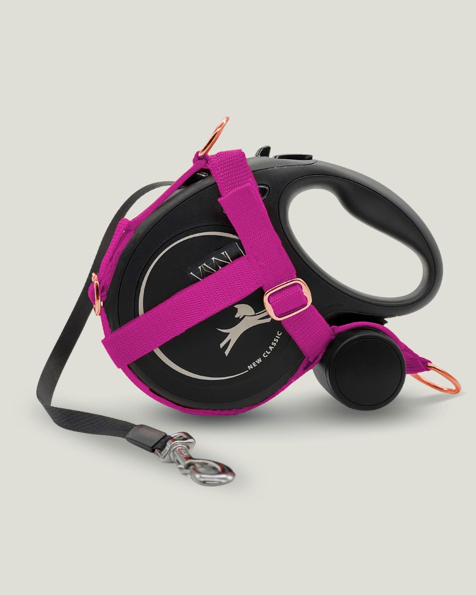 Flexi leine pawINAYA®  Halfter - Flexi mit MULTIBOX - Hundeleine Schleppleine Halsband Hundegeschirr