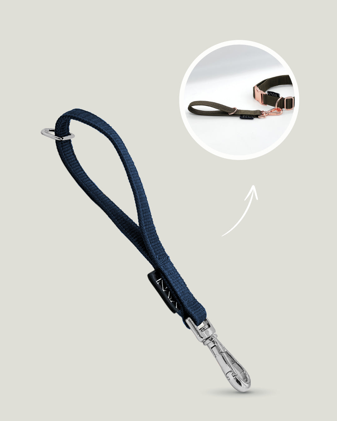 Flexi leine pawINAYA®  Multifunktions-Handschlaufe - Hundeleine Schleppleine Halsband Hundegeschirr