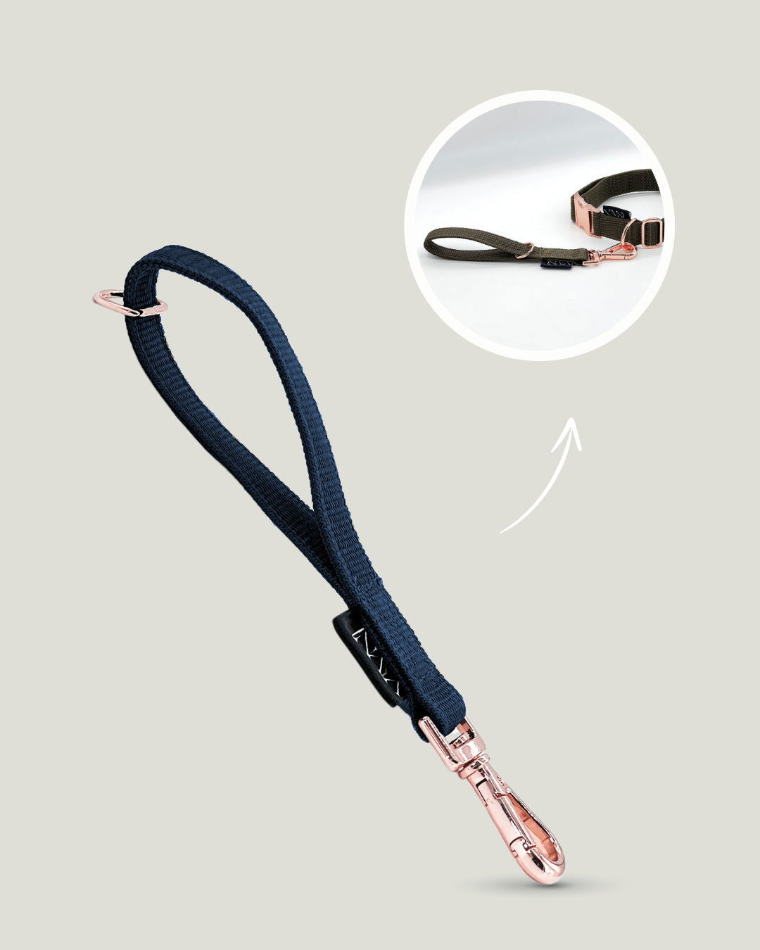 Flexi leine pawINAYA®  Multifunktions-Handschlaufe - Hundeleine Schleppleine Halsband Hundegeschirr