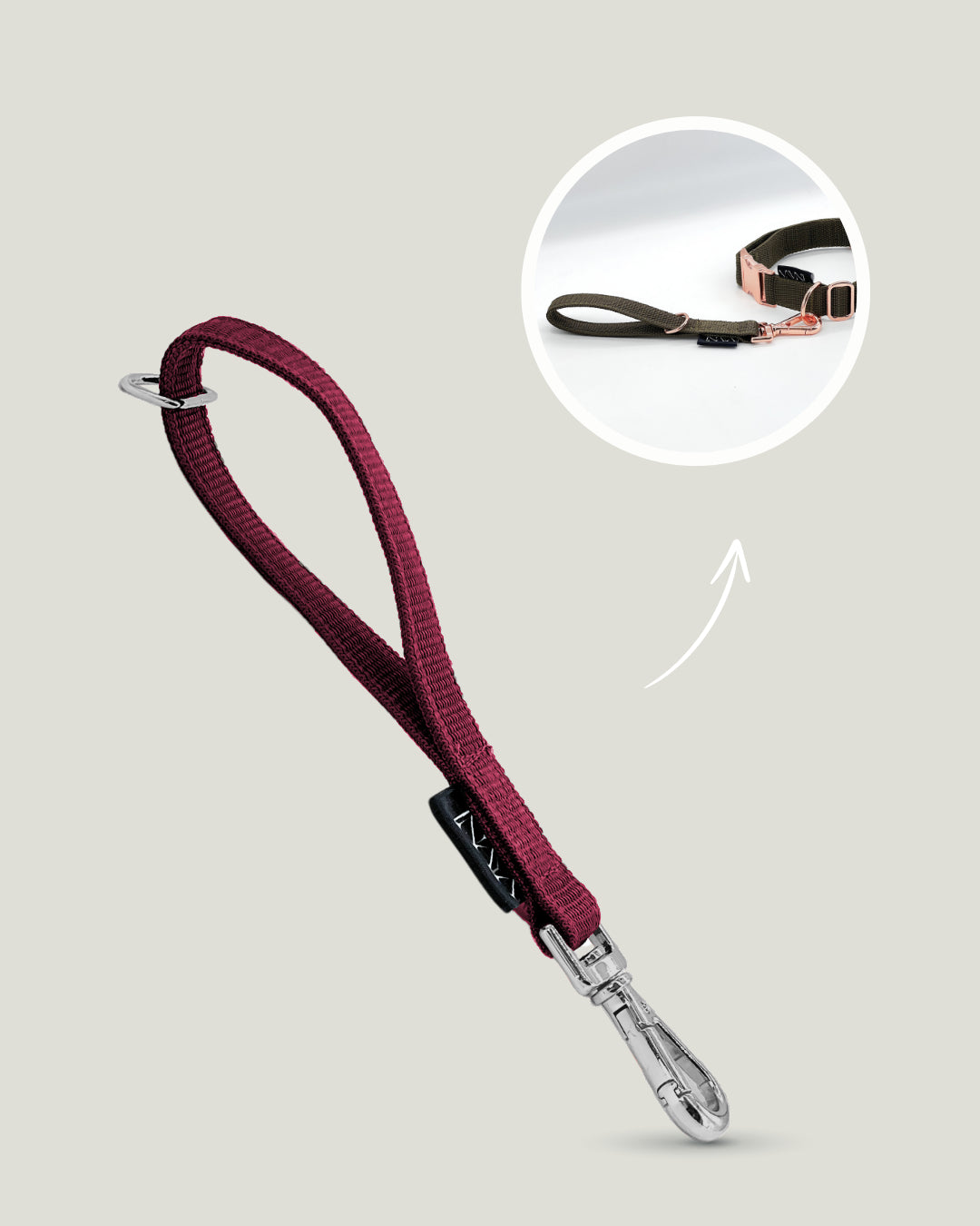 Flexi leine pawINAYA®  Multifunktions-Handschlaufe - Hundeleine Schleppleine Halsband Hundegeschirr