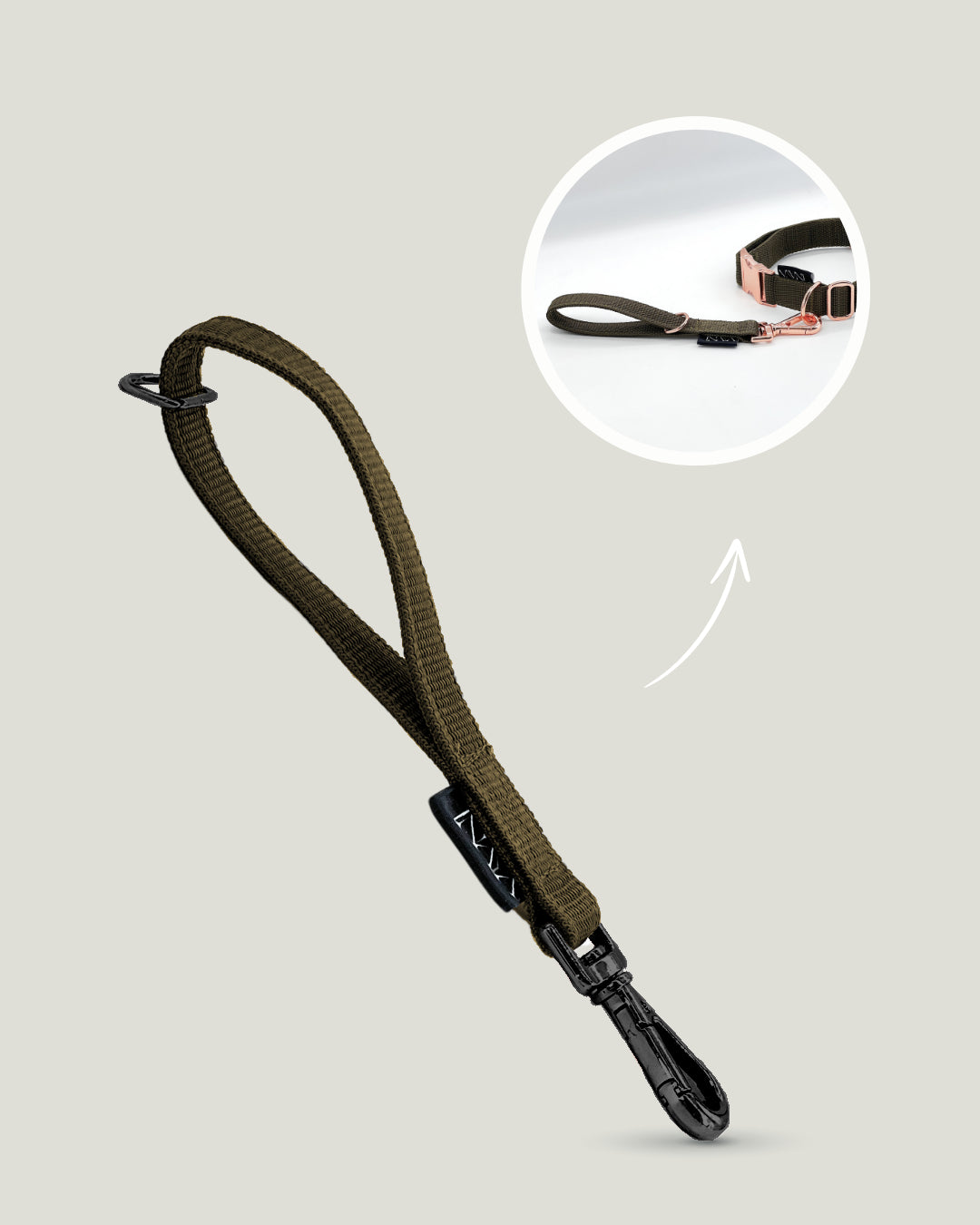 Flexi leine pawINAYA®  Multifunktions-Handschlaufe - Hundeleine Schleppleine Halsband Hundegeschirr