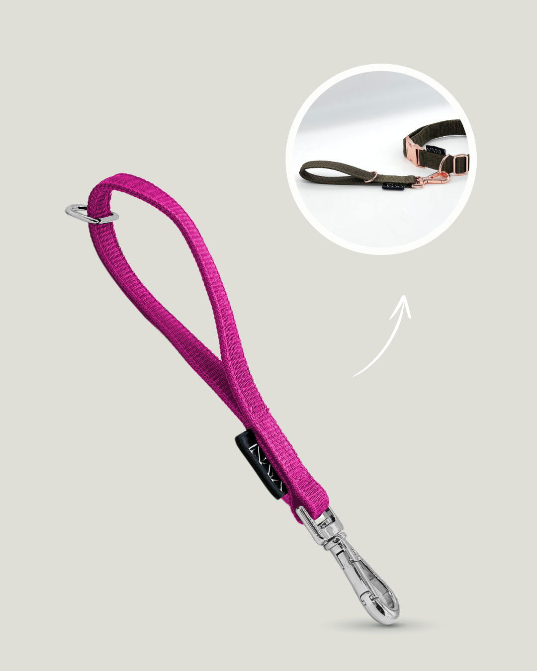 Flexi leine pawINAYA®  Multifunktions-Handschlaufe - Hundeleine Schleppleine Halsband Hundegeschirr