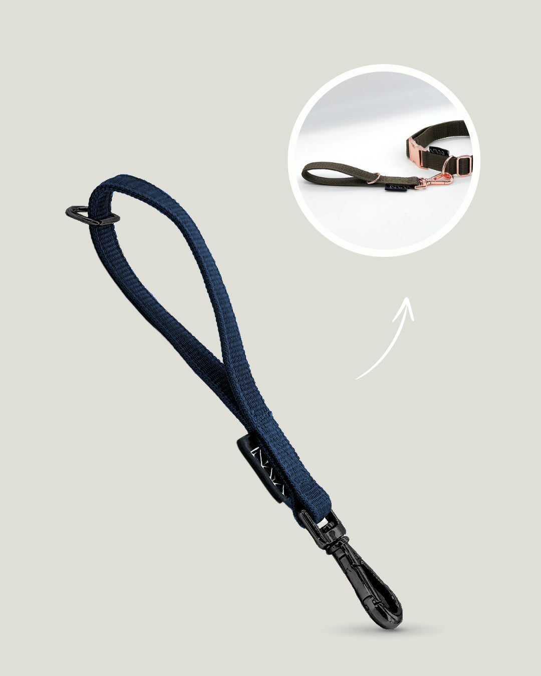 Flexi leine pawINAYA®  Multifunktions-Handschlaufe - Hundeleine Schleppleine Halsband Hundegeschirr