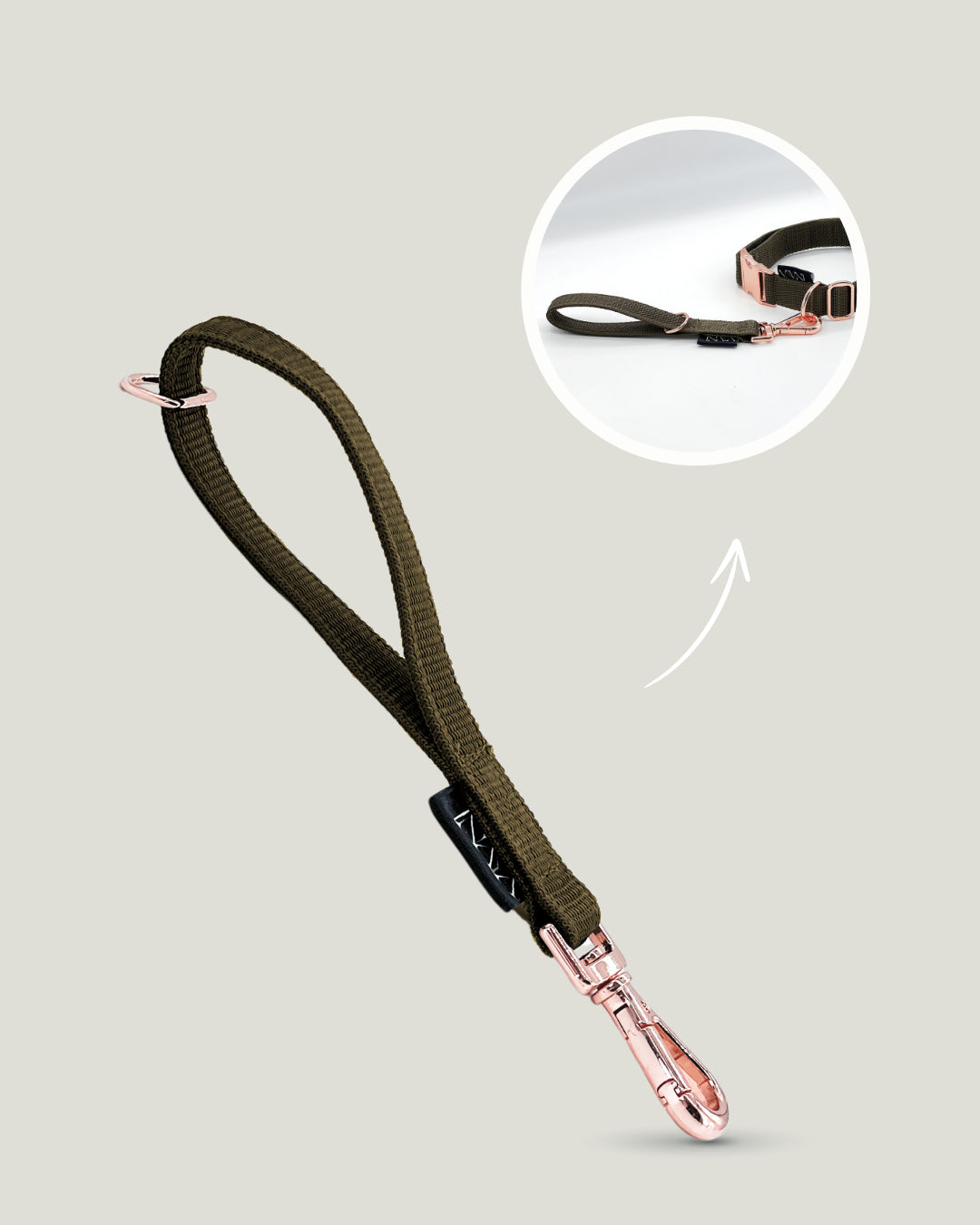 Flexi leine pawINAYA®  Multifunktions-Handschlaufe - Hundeleine Schleppleine Halsband Hundegeschirr