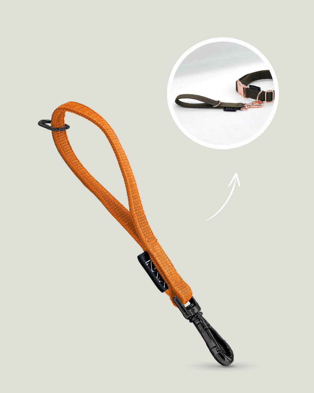 Flexi leine pawINAYA®  Multifunktions-Handschlaufe - Hundeleine Schleppleine Halsband Hundegeschirr