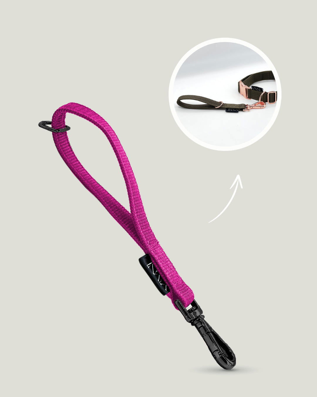 Flexi leine pawINAYA®  Multifunktions-Handschlaufe - Hundeleine Schleppleine Halsband Hundegeschirr