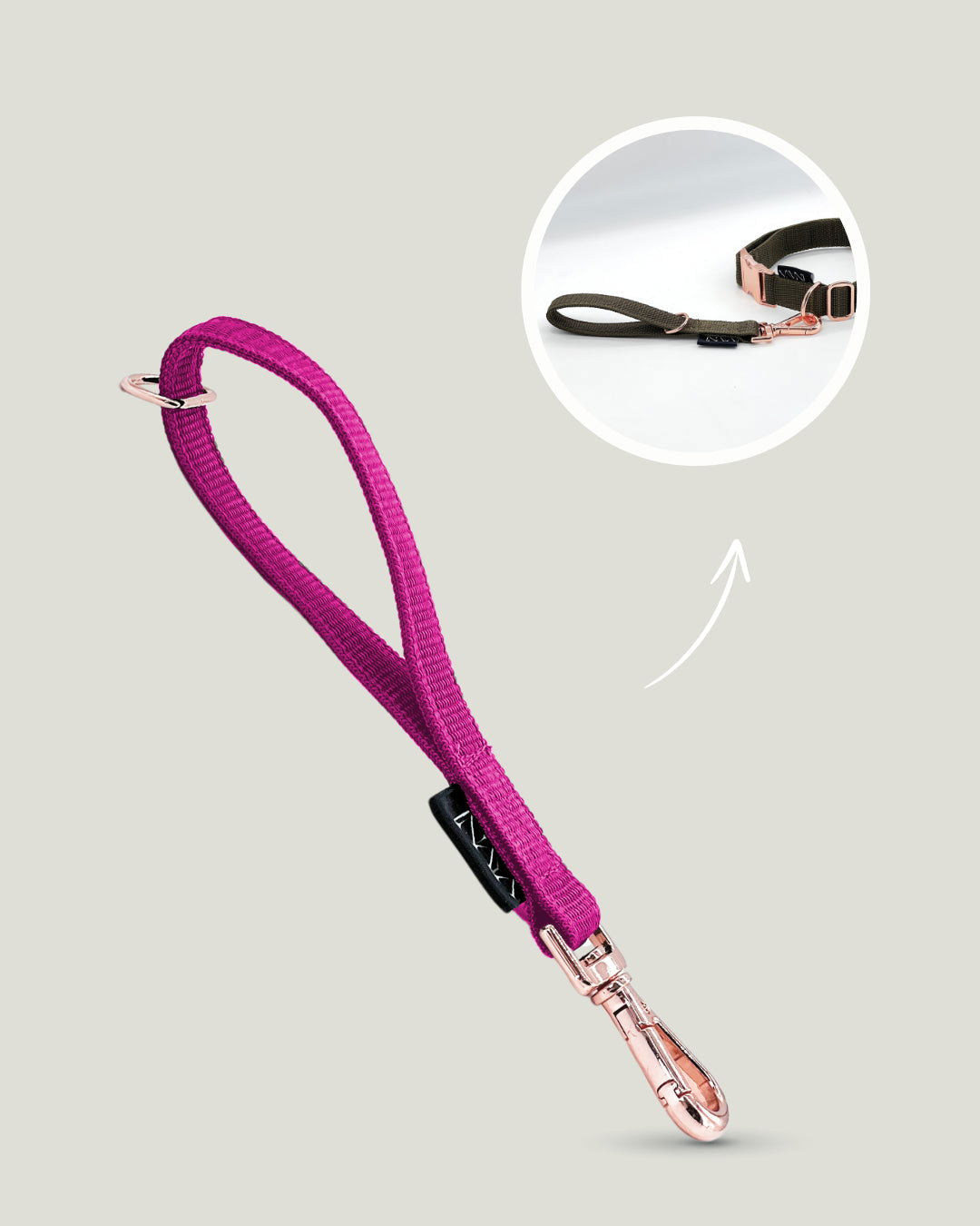 Flexi leine pawINAYA®  Multifunktions-Handschlaufe - Hundeleine Schleppleine Halsband Hundegeschirr