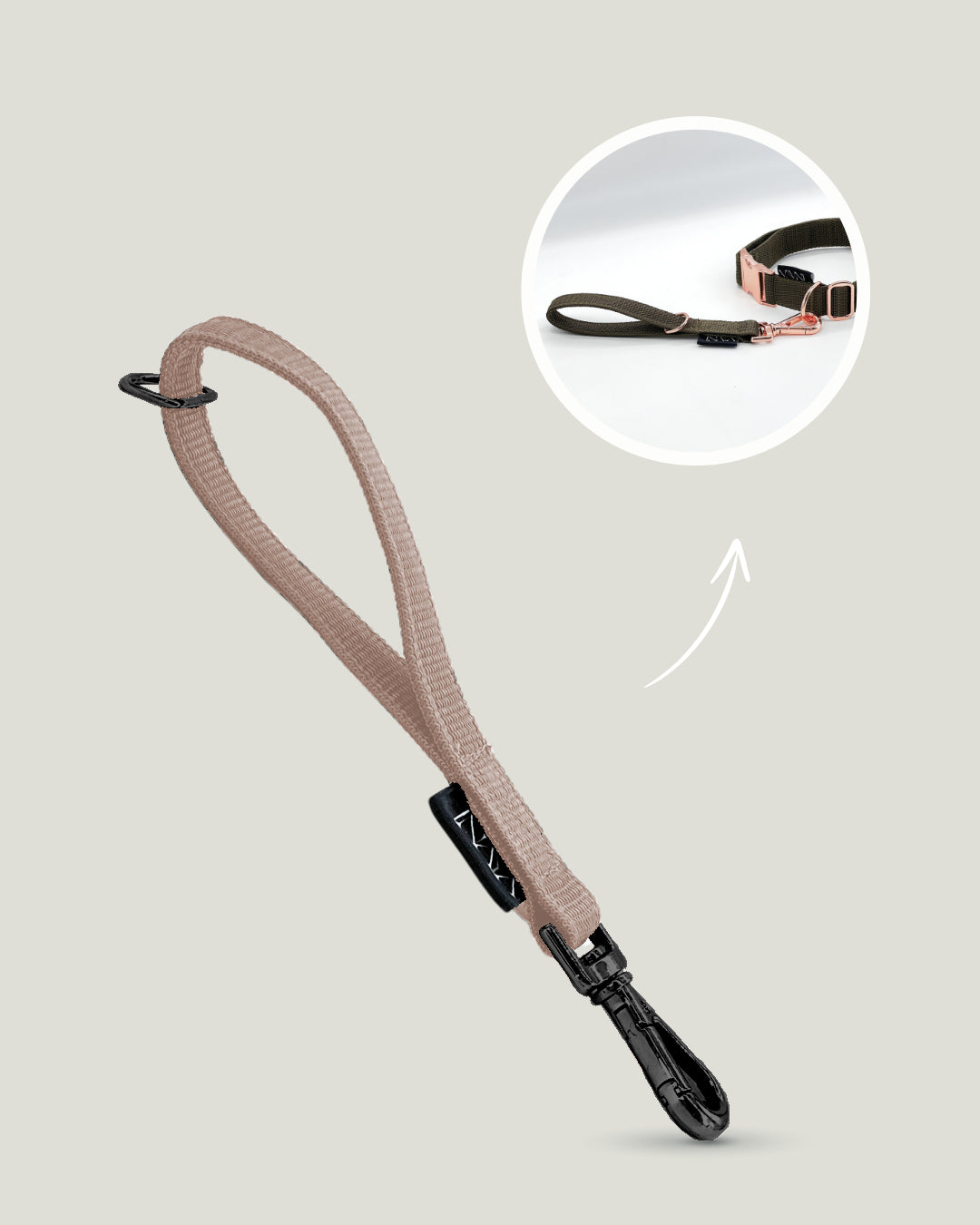 Flexi leine pawINAYA®  Multifunktions-Handschlaufe - Hundeleine Schleppleine Halsband Hundegeschirr