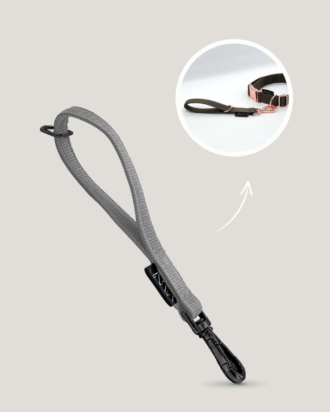 Flexi leine pawINAYA®  Multifunktions-Handschlaufe - Hundeleine Schleppleine Halsband Hundegeschirr