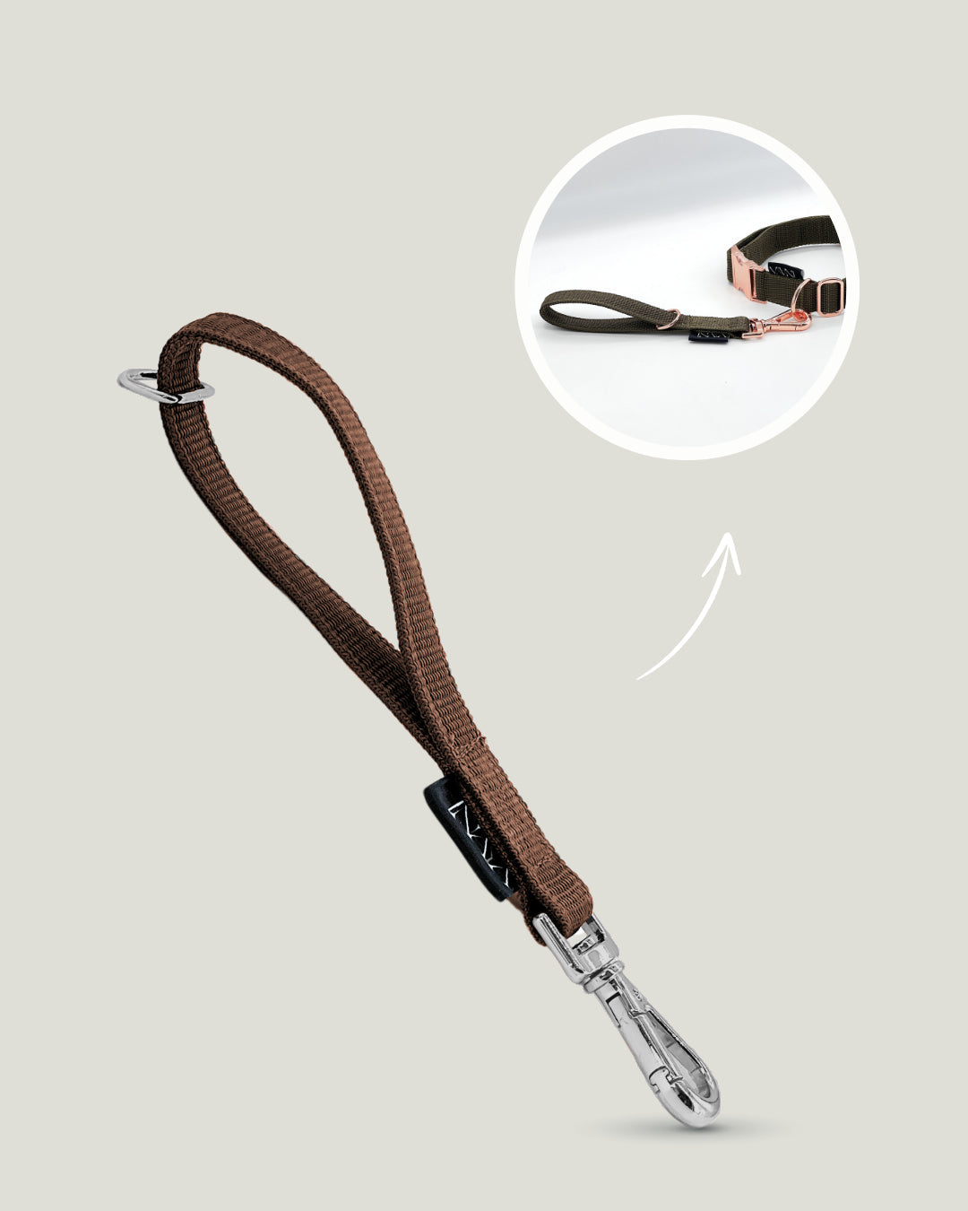 Flexi leine pawINAYA®  Multifunktions-Handschlaufe - Hundeleine Schleppleine Halsband Hundegeschirr