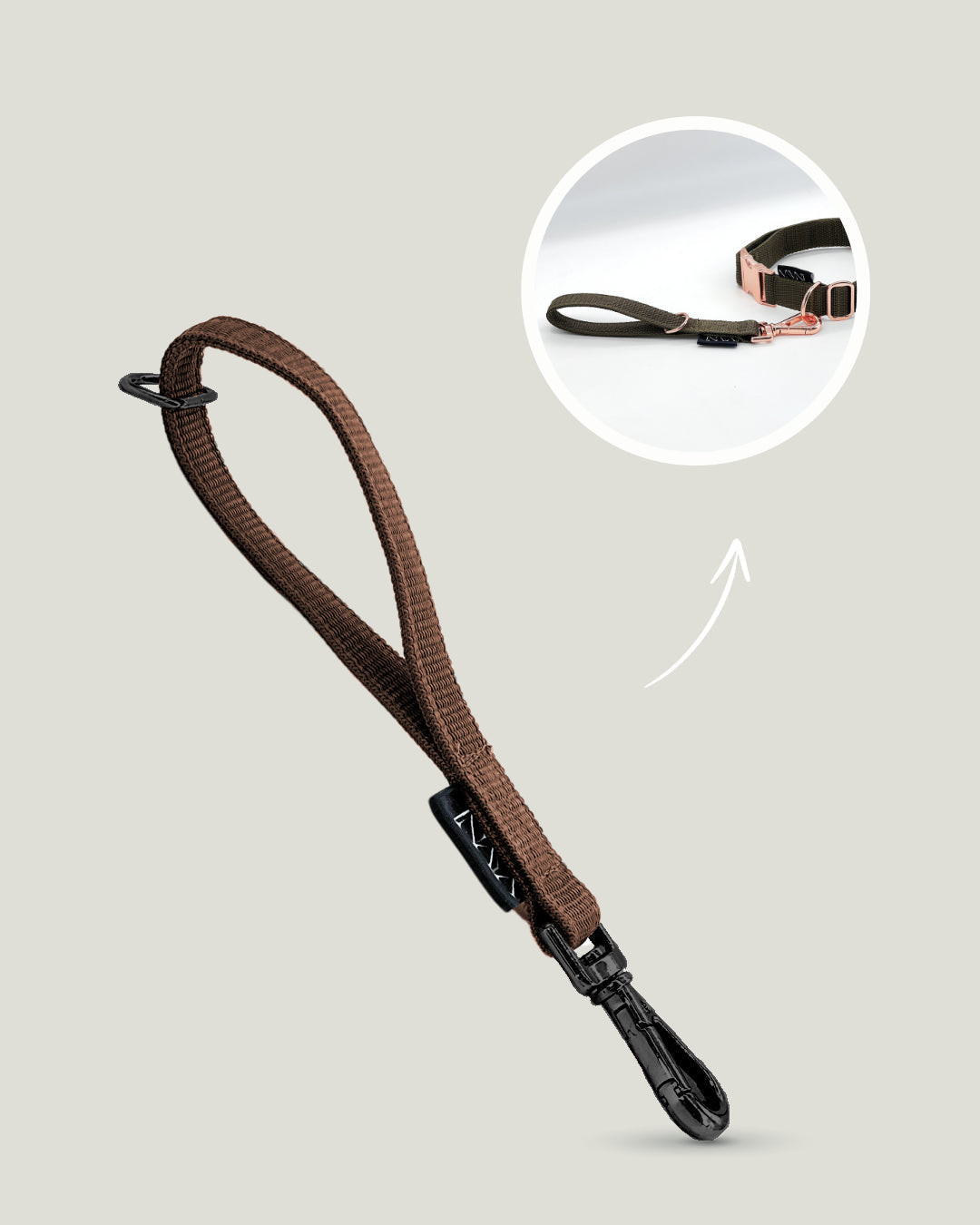 Flexi leine pawINAYA®  Multifunktions-Handschlaufe - Hundeleine Schleppleine Halsband Hundegeschirr