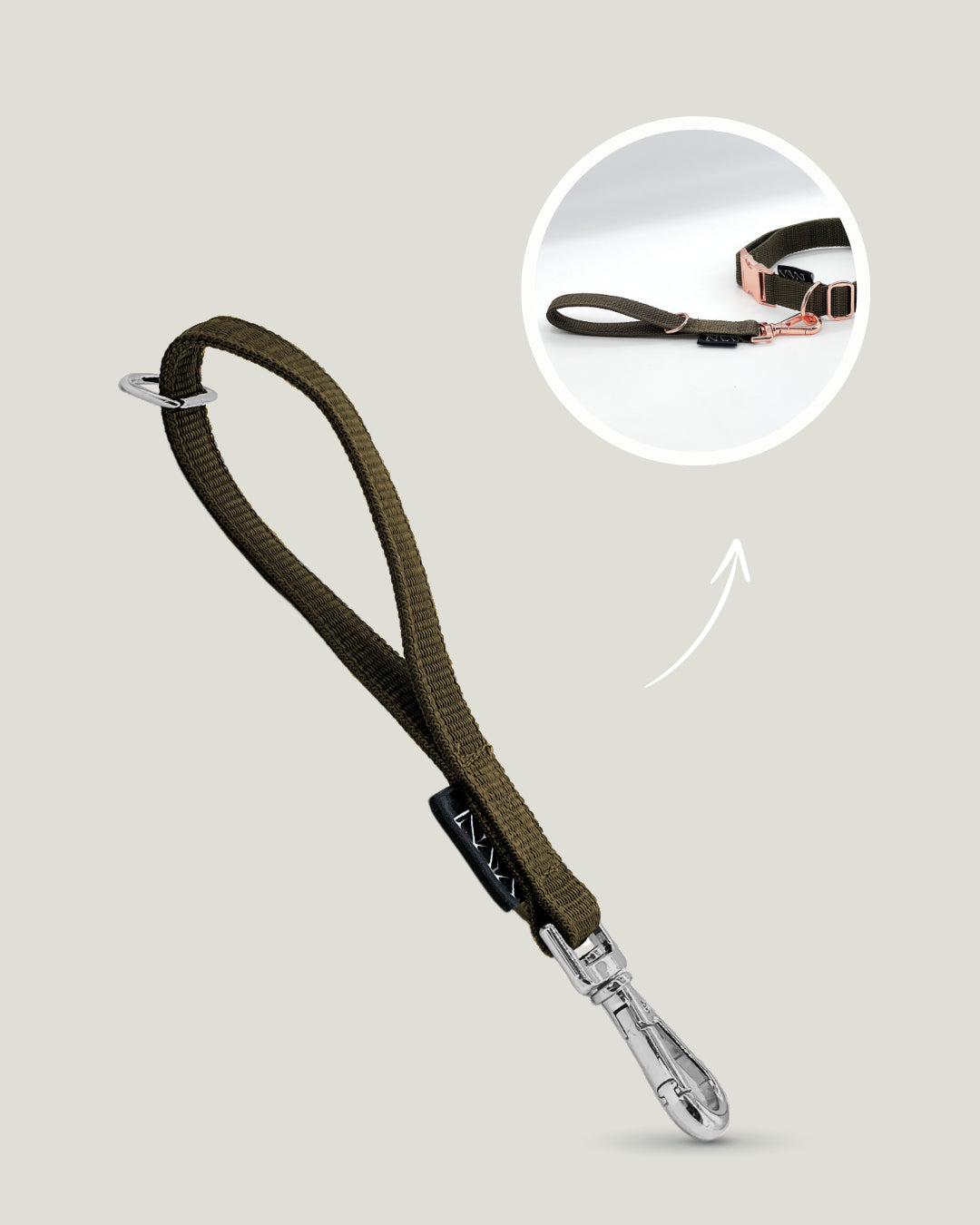 Flexi leine pawINAYA®  Multifunktions-Handschlaufe - Hundeleine Schleppleine Halsband Hundegeschirr