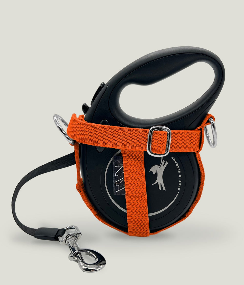 Flexi leine pawINAYA®  Halfter M/L - Hundeleine Schleppleine Halsband Hundegeschirr