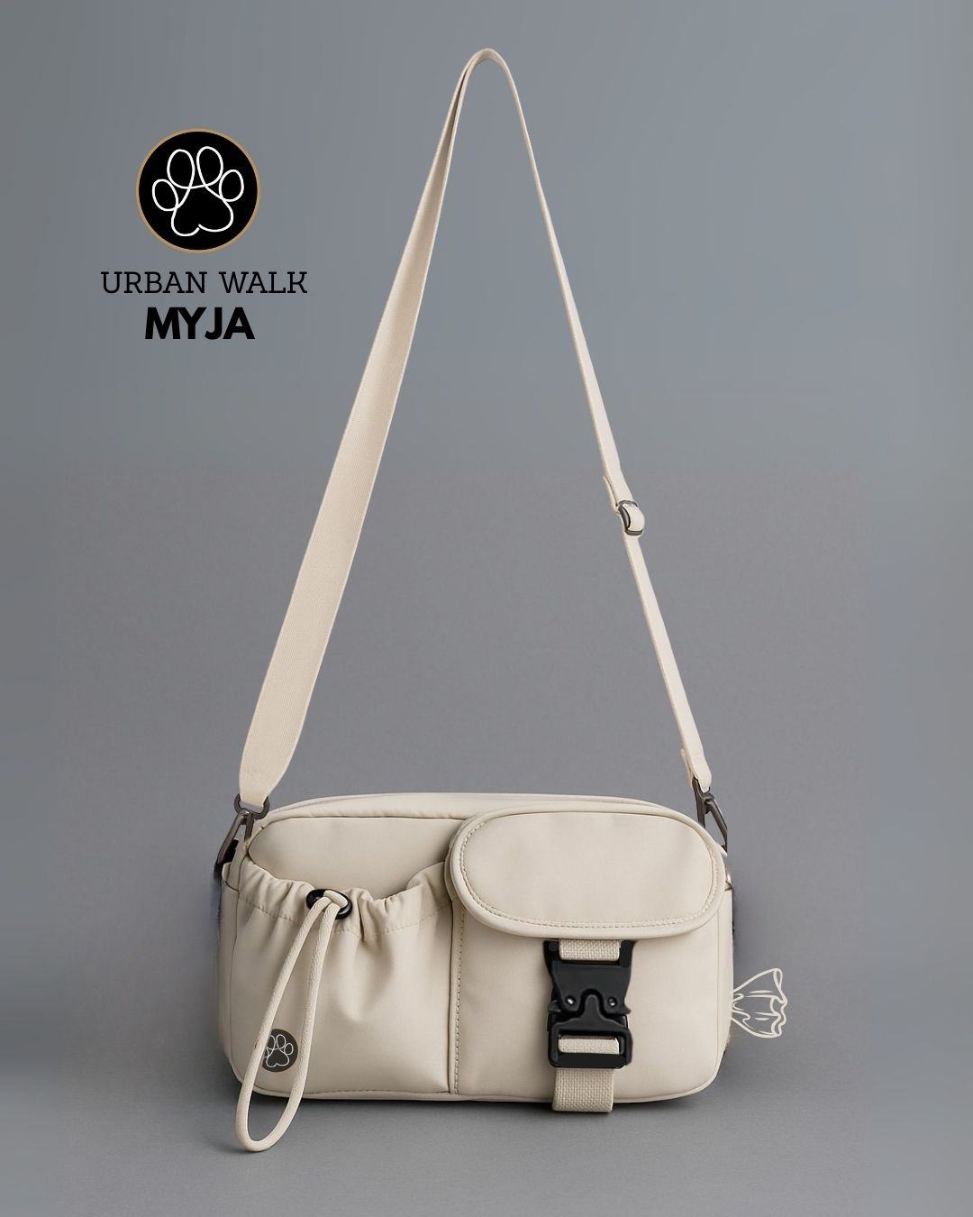 Gassi Tasche in der Farbe beige wasserdicht modern leicht von pawINAYA
