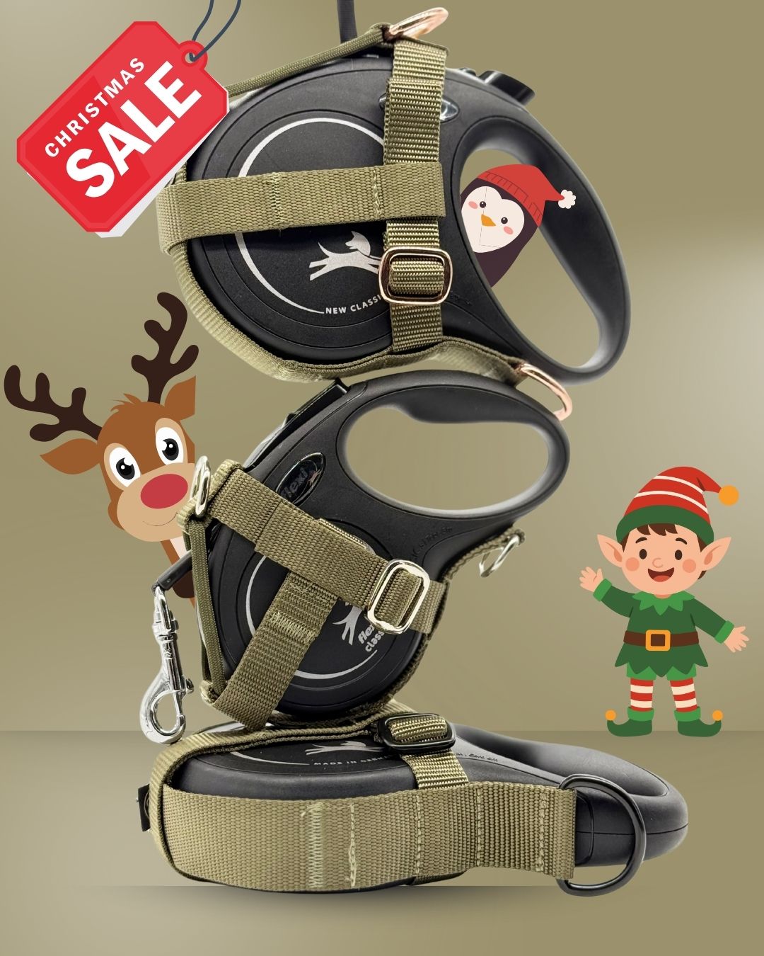 Halfter  |  XS - L | inkl. 3-in-1 Hundeleine