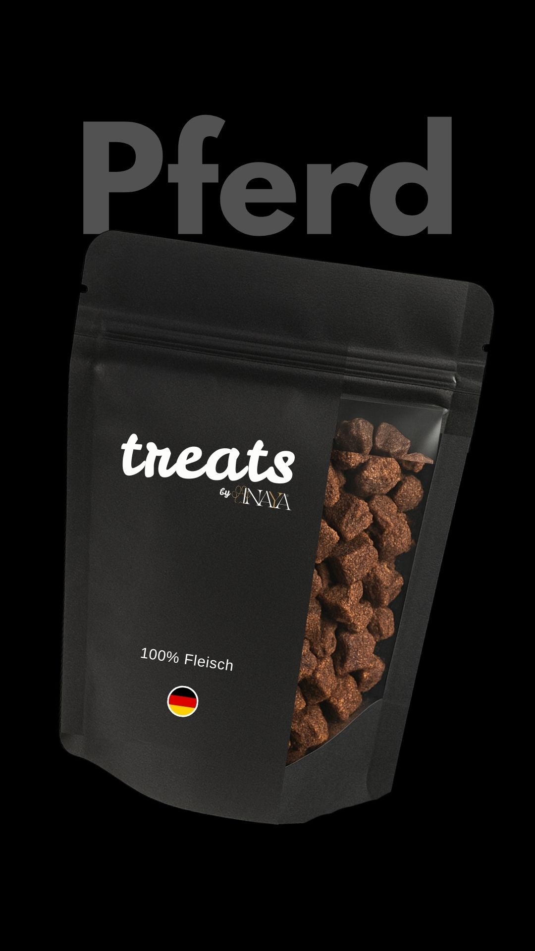 100% Pferd - Luftgetrocknet Mini Fleischwürfel